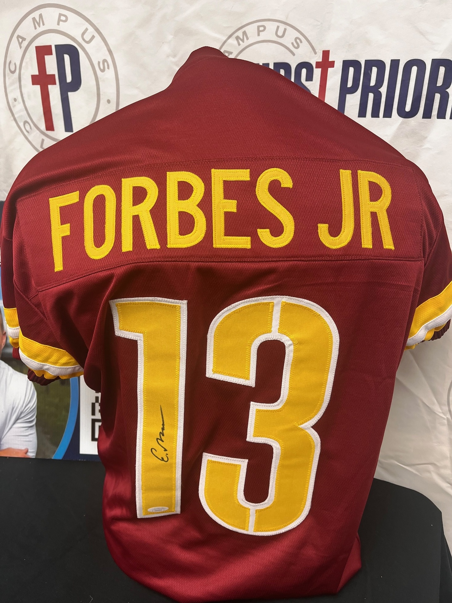 Emmanuel Forbes Jr autographed Washington Generals NFL jersey